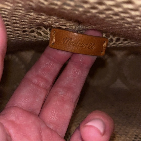Madewell The Straw Catania Tote Bag in Desert Camel - Picture 4 of 6